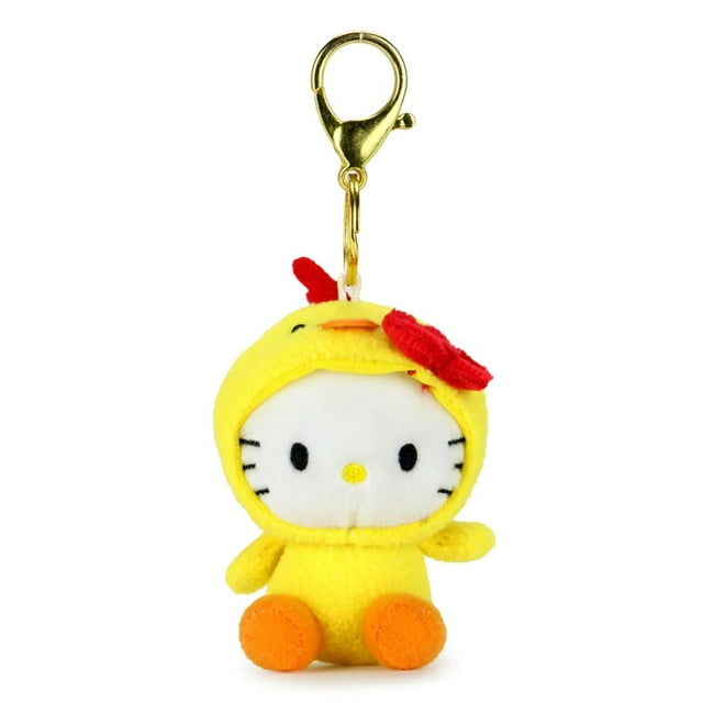 Hello Kitty x Nissin Cup Noodles Plush Charm Keychain Chicken Kitty