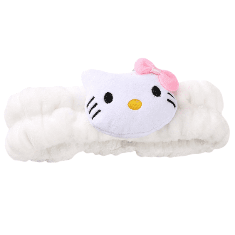 Hello Kitty x Plush Spa Headband with Hello Kitty‘s Signature Bow Face ...