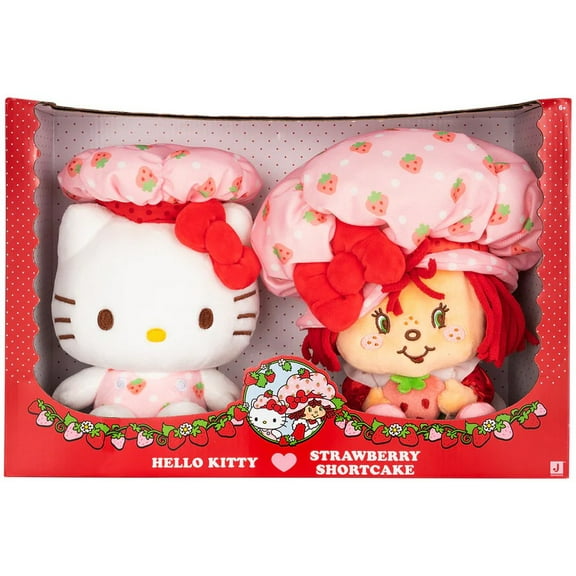 Hello Kitty x Strawberry Shortcake Hello Kitty & Strawberry Shortcake Plush 2-Pack
