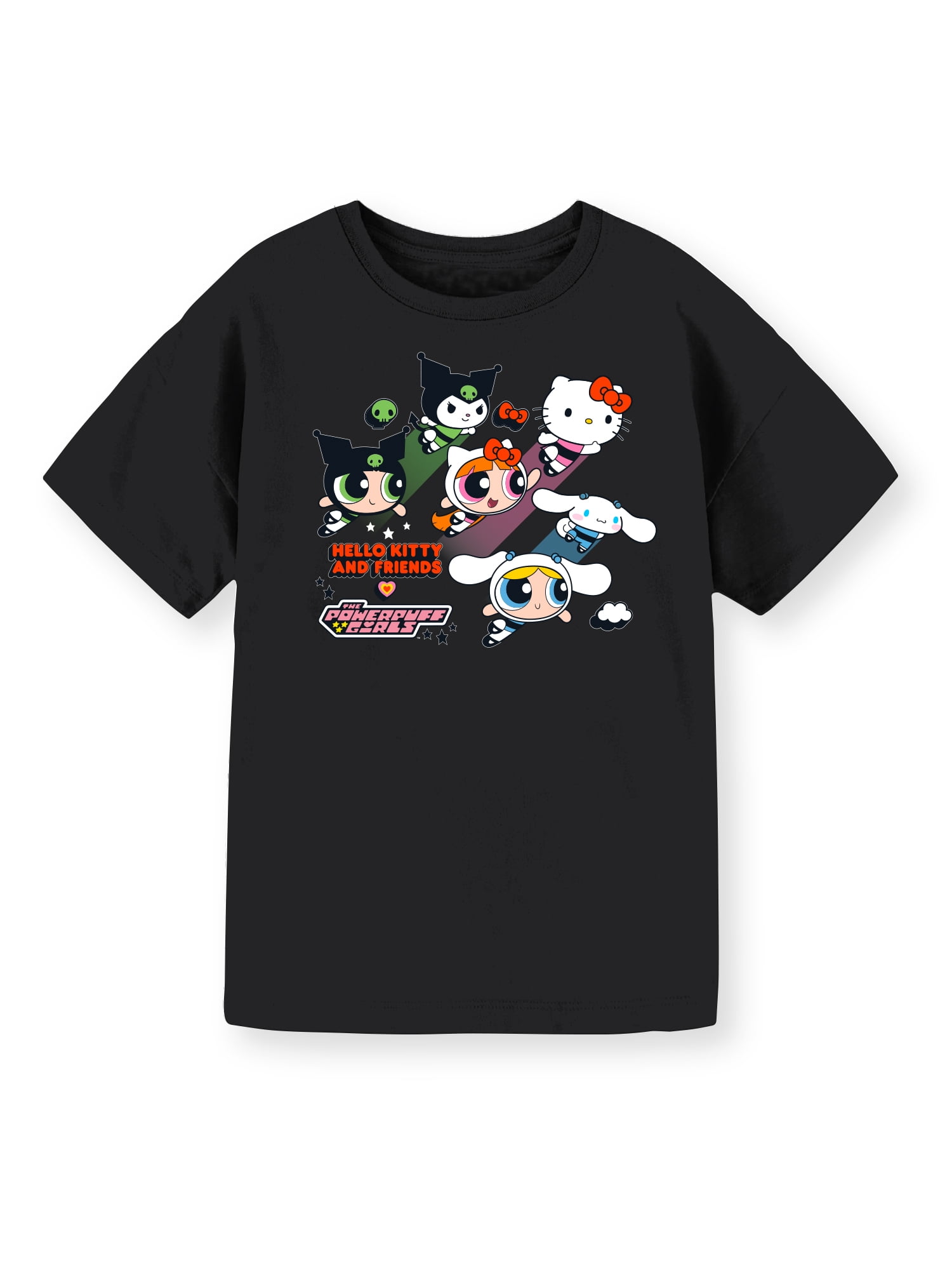 Hello Kitty x The Powerpuff Girls, Girls' Short Sleeve T-Shirt, Sizes 4-16