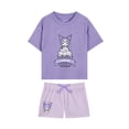 thumbnail image 1 of Hello Kitty x Wonder Nation Girls Short Sleeve Pajama Top and Short Pajama Set, 2-Piece, Sizes 4-18, 1 of 3