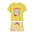 thumbnail image 1 of Hello Kitty x Wonder Nation Girls Short Sleeve Pajama Top and Short Pajama Set, 2-Piece, Sizes 4-18, 1 of 3