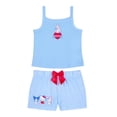 thumbnail image 1 of Hello Kitty x Wonder Nation Girls Tank Top and Sleep Shorts Pajama Set, 2-Piece, Sizes 4-18, 1 of 3