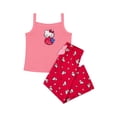 thumbnail image 1 of Hello Kitty x Wonder Nation Girls Tank and Sleep Pant Pajama Set, 2-Piece, Sizes 4-18, 1 of 3