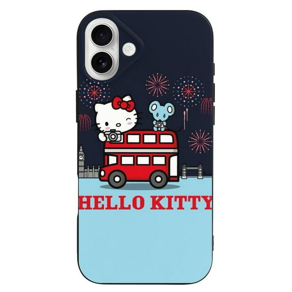 Hello Kitty9485 Compatible with iPhone 16 Plus Case Full Covered Soft Slim Rugged TPU Phone Case Shockproof Non-Slip Anti-Fingerprint Basic Cases Protection