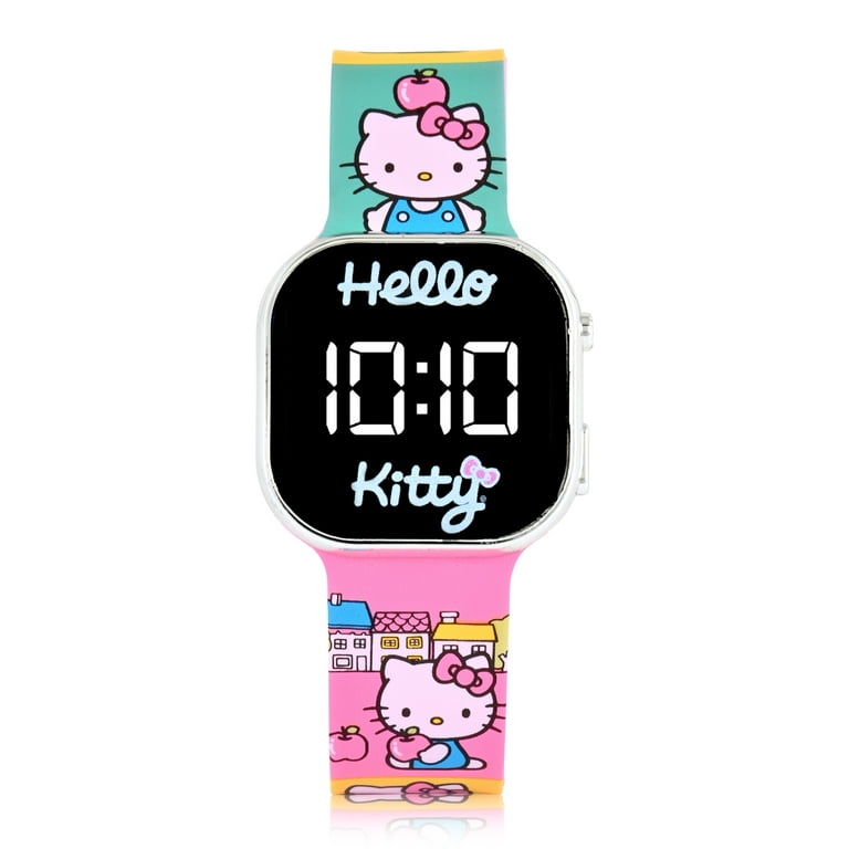 Hello KittyGirl's Children's LED Watch with Square Case and Hello KittyGirl's Children's LED Watch with Square Case and