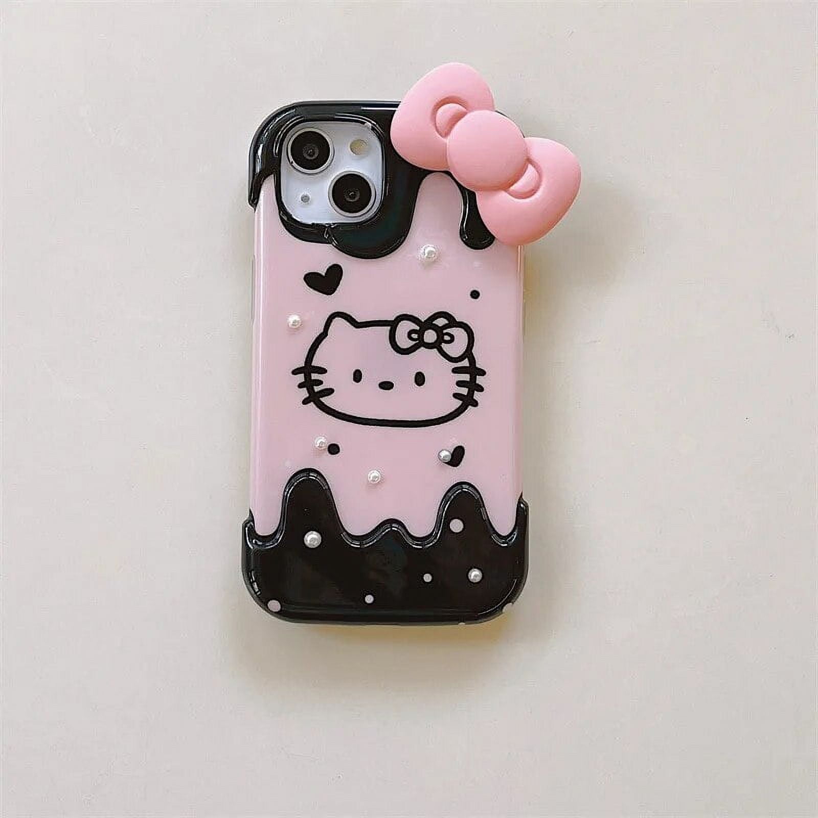 Hello Kittys Kawaii 3D Phone Case Cartoon Soft Anti Fall Anime Figures ...