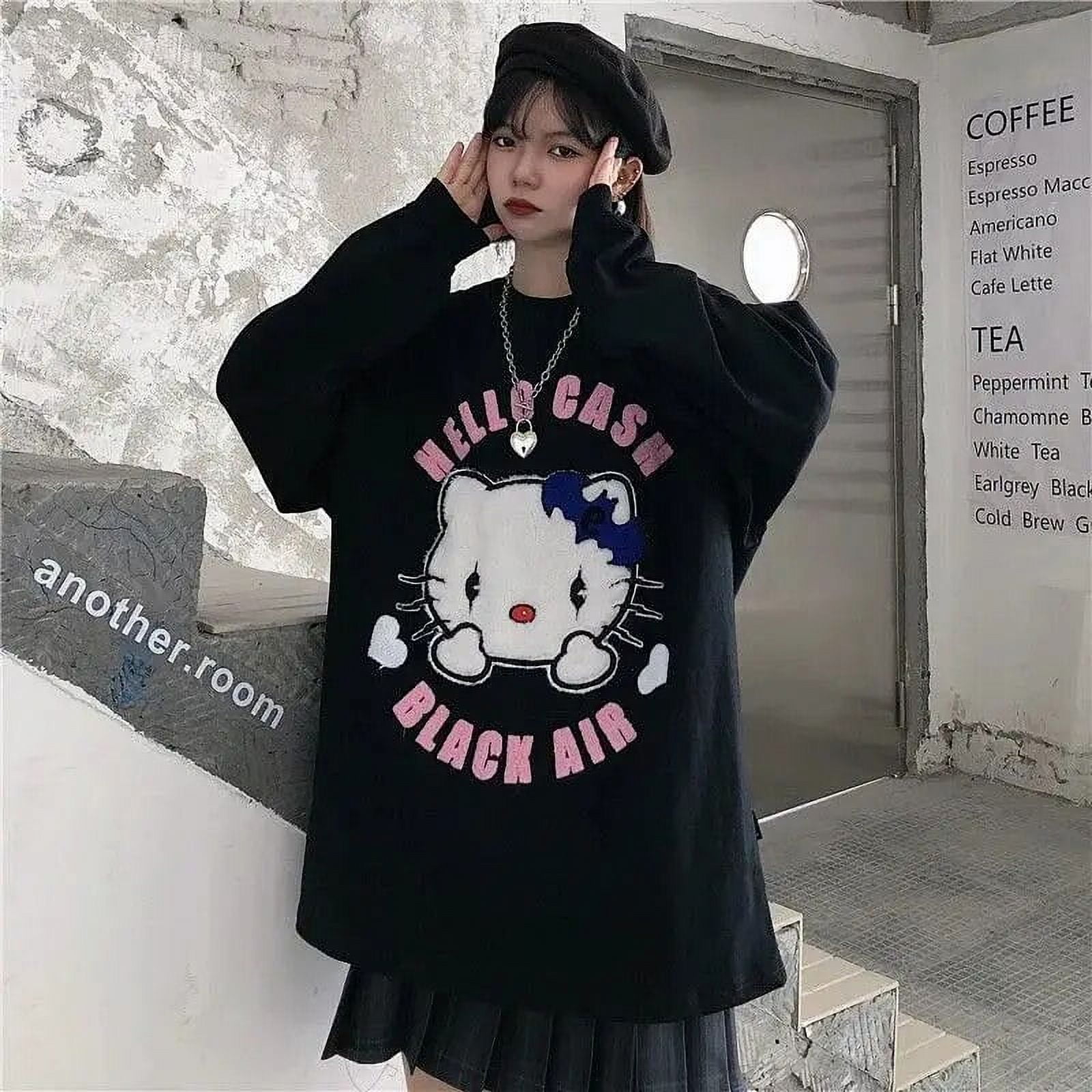 Hello Kittys Kuromi My Melody Y2K Sanrio Sweater Anime Kawaii ins ...