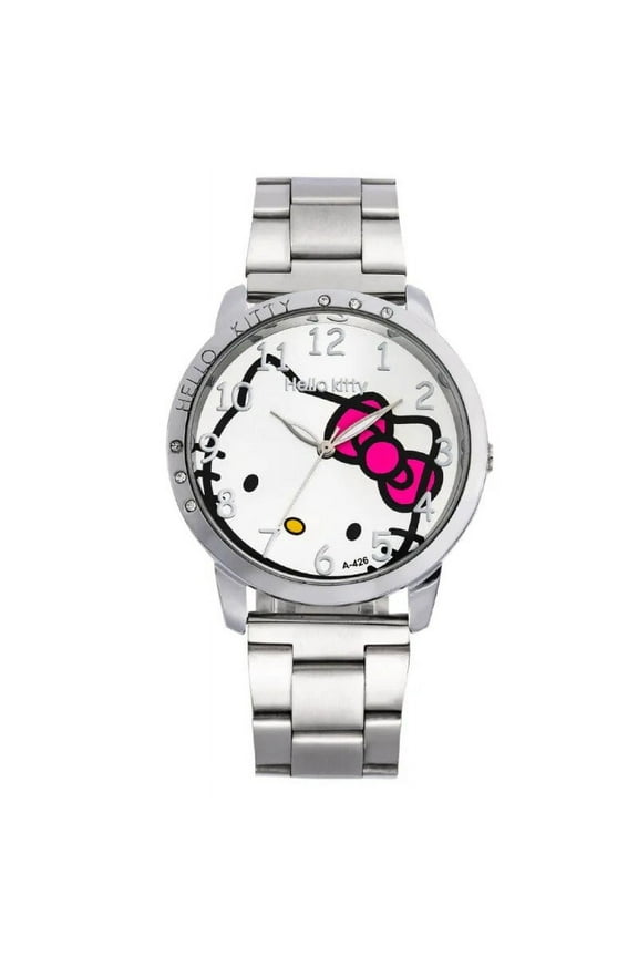 Hello Kittys Watch Sanrios Anime Kawaii Korean Ins Style Fashion Simple Diamond Folding Buckle Style Quartz Watch Christmas Gift
