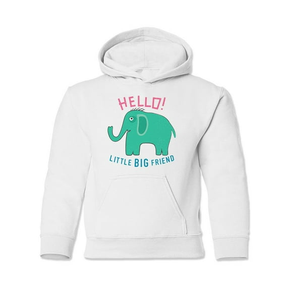 Hello Little Big Friend Hoodie Juniors -Image by Shutterstock, Large