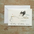 thumbnail image 1 of Hello Little One Baby Card – Adorable Stork Illustration – Blank Inside for Personal Messages – Perfect for Newborn Celebrations, Baby Showers, and Welcoming a New Baby, 1 of 3