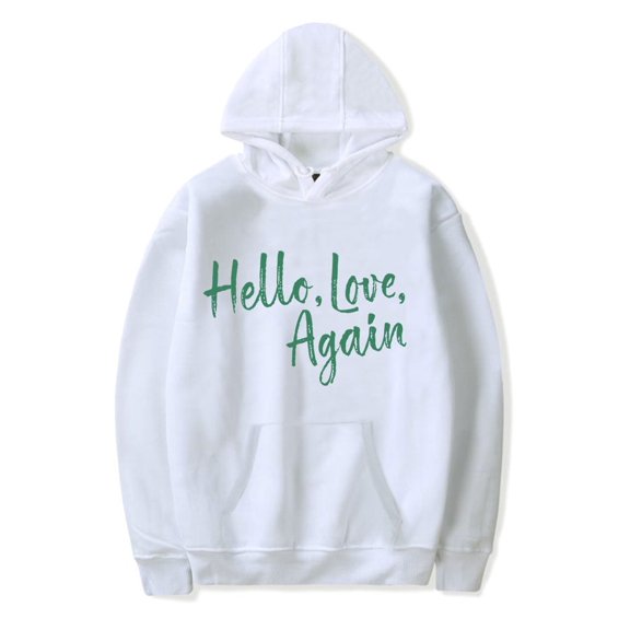 Hello Love Again hooded Romantic love movie hooded drawstring pocket sweatshirt men/women movie fans Pullovers
