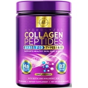 Collagen Peptides Powder 20G Per Serving - Grass Fed Hydrolyzed Collagen Powder Type I & III with Hyaluronic Acid & Biotin For Women, Unflavored - Hair, Skin, Nails & Joint Support - 28 Servings