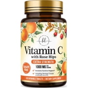Vitamin C 1000mg Per Serving - Extra Strength with Rose Hips Bioflavonoids - Sugar Free Vitamin C Chewable Pills, Vit C Supplement for Immune Support & Antioxidant, USA Bottled - 120 Chewable Tablets