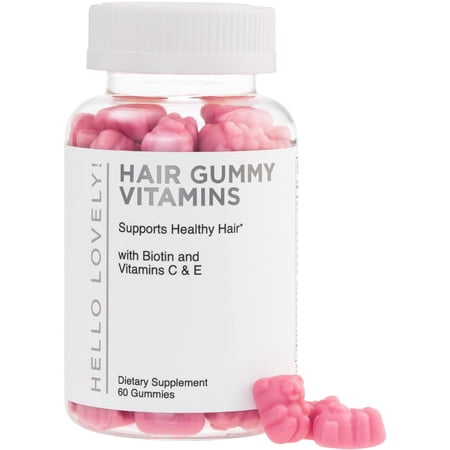 Hair Vitamins Gummies for Hair Growth - Hair, Skin & Nails Beauty Complex with 5000mcg Biotin per Serving - Supports Thicker, Stronger, Radiant-Looking Hair for Women & Men, Berry Flavor - 60 Gummies