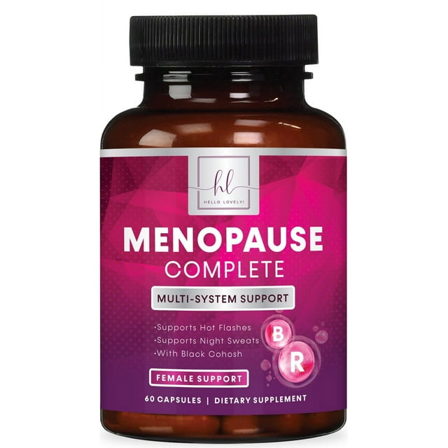 Hello Lovely! Menopause Relief for Women Complete Menopause Supplements to Support Energy, Hot