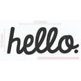 thumbnail image 1 of Hello Lower Case Vinyl Lettering Art Wall Sticker Decals Entry Welcome Home Decor Quote Opt 1 14x5.5-Inch Black, 1 of 4