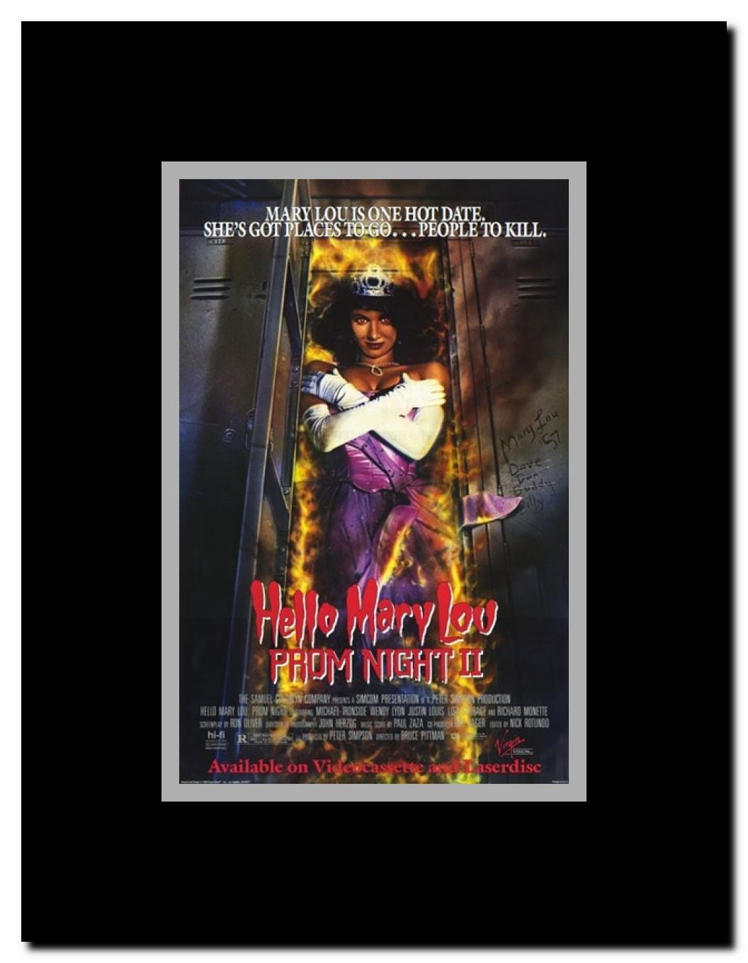 Hello Mary Lou: Prom Night 2 Framed Movie Poster