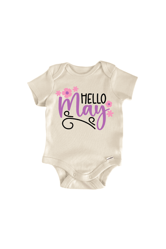 Hello May Newborn Baby Bodysuit