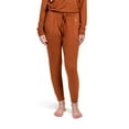 thumbnail image 1 of Hello Mello Best Day Ever Lounge Jooggers Lightweight Pajama Pants, Coffee (Women's), 1 of 8