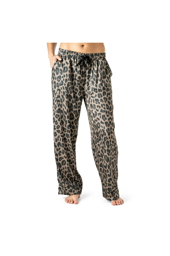 Bow So Lovely Satin Pajama Lounge Pants, Cat's Meow Small/Medium (Women's)
