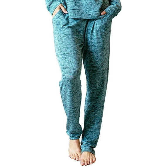 Hello Mello Carefree Threads Womens Loungewear Pants With Pockets and Adjustable Elastic Waistband, Matching Drawstring Bag
