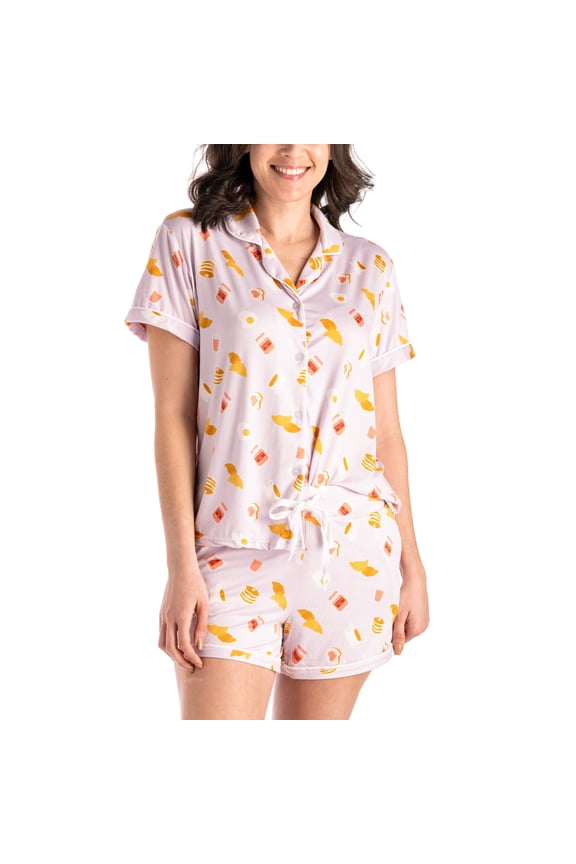 Carried Away Lounge Top and Shorts, 2-Piece Pajama Set, Sweet Dreams X-Large/XX-Large (Women's)