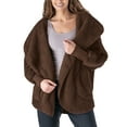 thumbnail image 1 of Hello Mello Comfort Zone Packable Oversized Cardigan, Mocha (Women's), 1 of 6