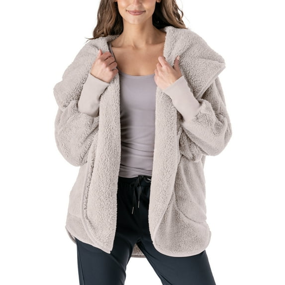 Hello Mello Comfort Zone Packable Oversized Cardigan, Polar Gray (Women's)
