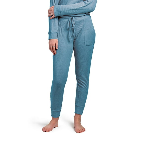 Hello Mello CuddleBlend Joggers Loose Drawstring Buttery Soft Lounge Pants, Early Bird Blue X-Large (Women's)