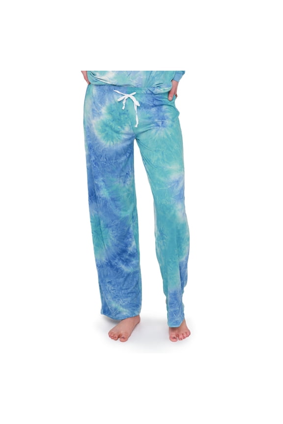 Dyes The Limit Soft Pajama Lounge Pants - NOT A SET, Aqua Large/X-Large (Women's)