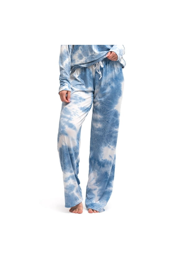 Dyes The Limit Soft Pajama Lounge Pants - NOT A SET, Blue Large/X-Large (Women's)