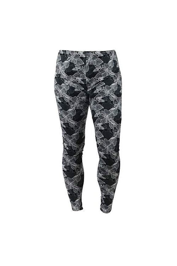 Lounge Luxe Women's Modern Print Fitted Soft Stretch Leggings