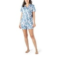 thumbnail image 1 of Hello Mello Signature Lounge Top and Shorts, 2-Piece Pajama Set, Palm Down Large/X-Large (Women's), 1 of 7