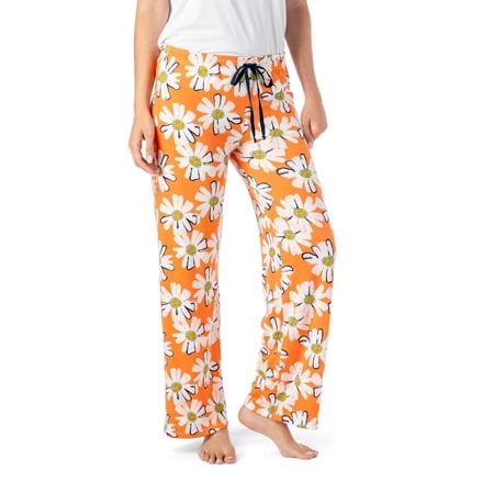 Hello Mello Signature Soft Pajama Lounge Pants Bottoms, Lazy Daisy Medium/Large (Women's)