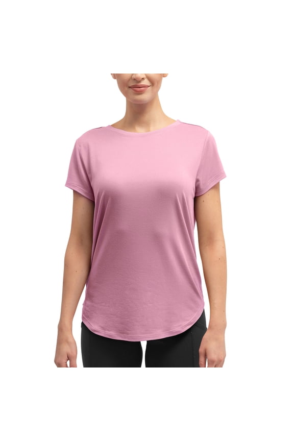 Women's Short Sleeve Dream Tee Shirt Pink, Medium