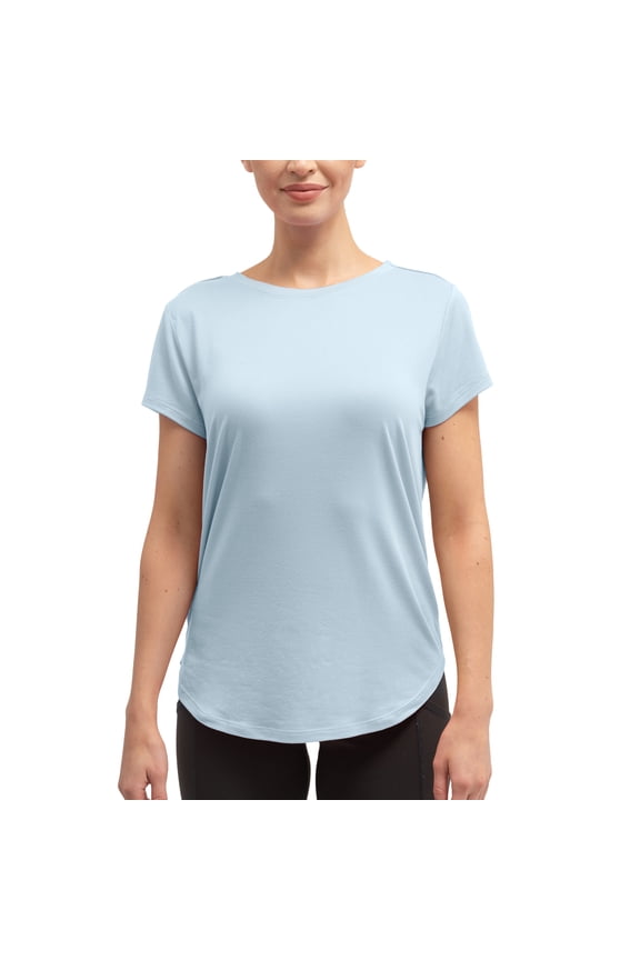 Women's Short Sleeve Dream Tee Shirt Sky Blue, Medium