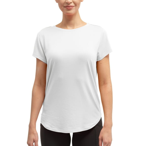 Hello Mello Women's Short Sleeve Dream Tee Shirt White, Medium