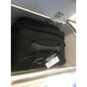 Hello My Name Is Bag Tag-black-double sided