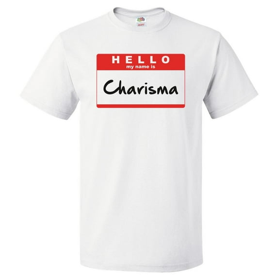 Hello My Name Is Charisma T shirt Tee Gift