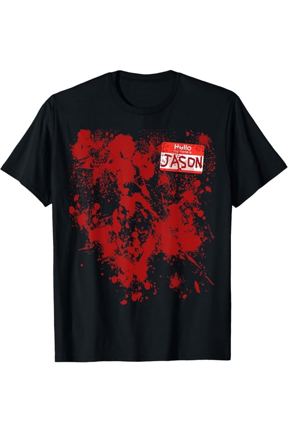 Hello My Name Is Jason Bloody Funny Halloween Costume T-Shirt