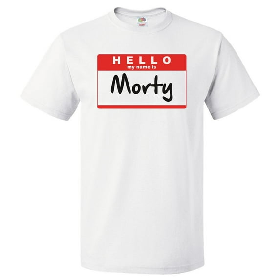 Hello My Name Is Morty T shirt Tee Gift