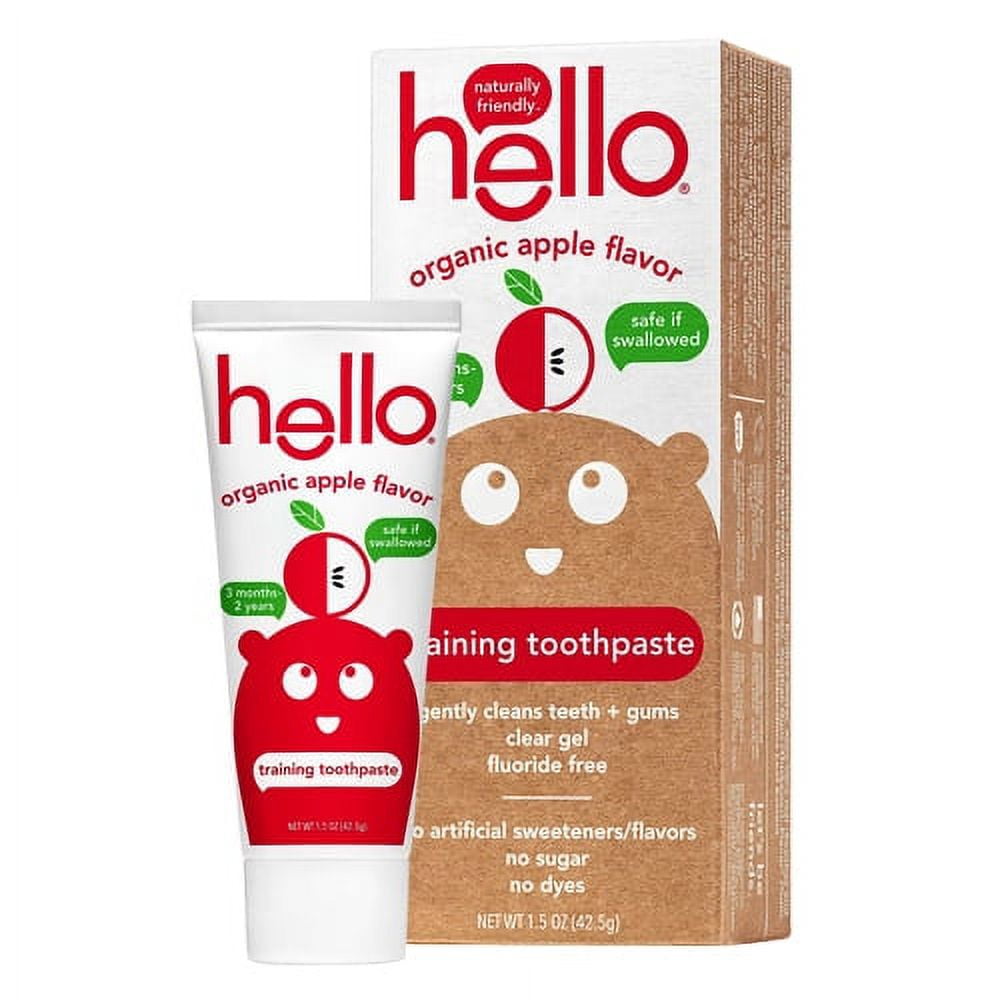 Hello Naturally Friendly FluorideFree Training Toothpaste Cleans Teeth