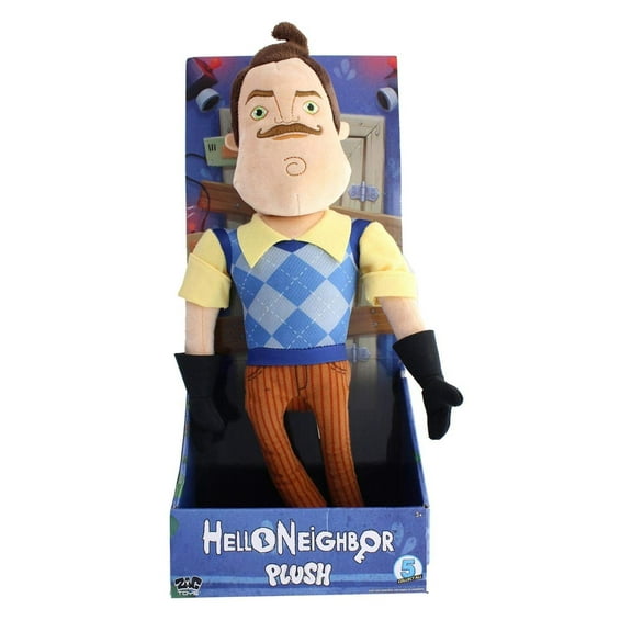 Hello Neighbor 15-Inch Plush - The Neighbor w/ Flashlight, Creepy plush collection from the hit game Hello Neighbor! By UCC Distributing