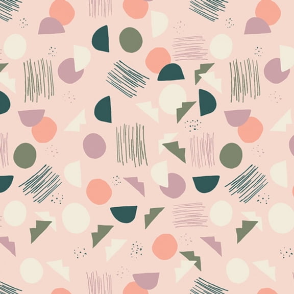 Hello Ollie 100% Cotton Poplin Fabric Village Tundra Tubers - per yard