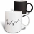thumbnail image 1 of 3drose, Hello or Good Morning in French Bonjour, 11oz Magic Transforming Mug, 1 of 7
