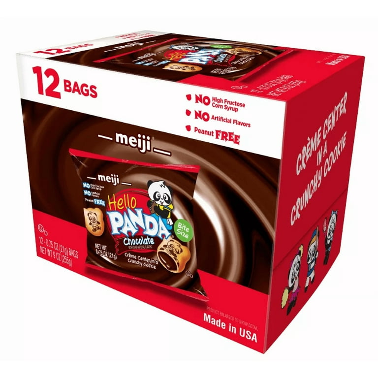 Meiji Hello Panda, Chocolate Snack Box, 9oz/12ct, Fun Treat Meiji Hello Panda, Chocolate Snack Box, 9oz/12ct, Fun Treat