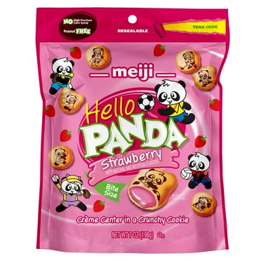Hello Panda Strawberry Cookies, 7oz Resealable Pouch