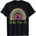 thumbnail image 1 of Hello Pre-K Rainbow Team Hello Preschool Rocks Squad Teacher T-Shirt, 1 of 4