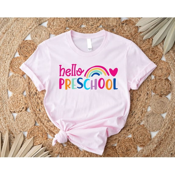 Hello Preschool Shirt, Preschool Shirt, First Day Preschool Shirts, Preschool Teacher, Preschool Tee, Pre-K T-Shirt, Hello Pre K Shirt